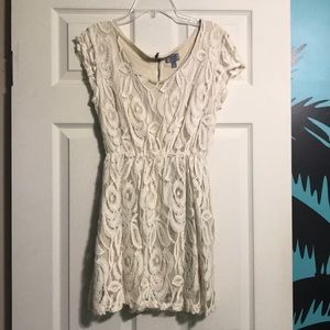 Paris LA Cream Lace Dress